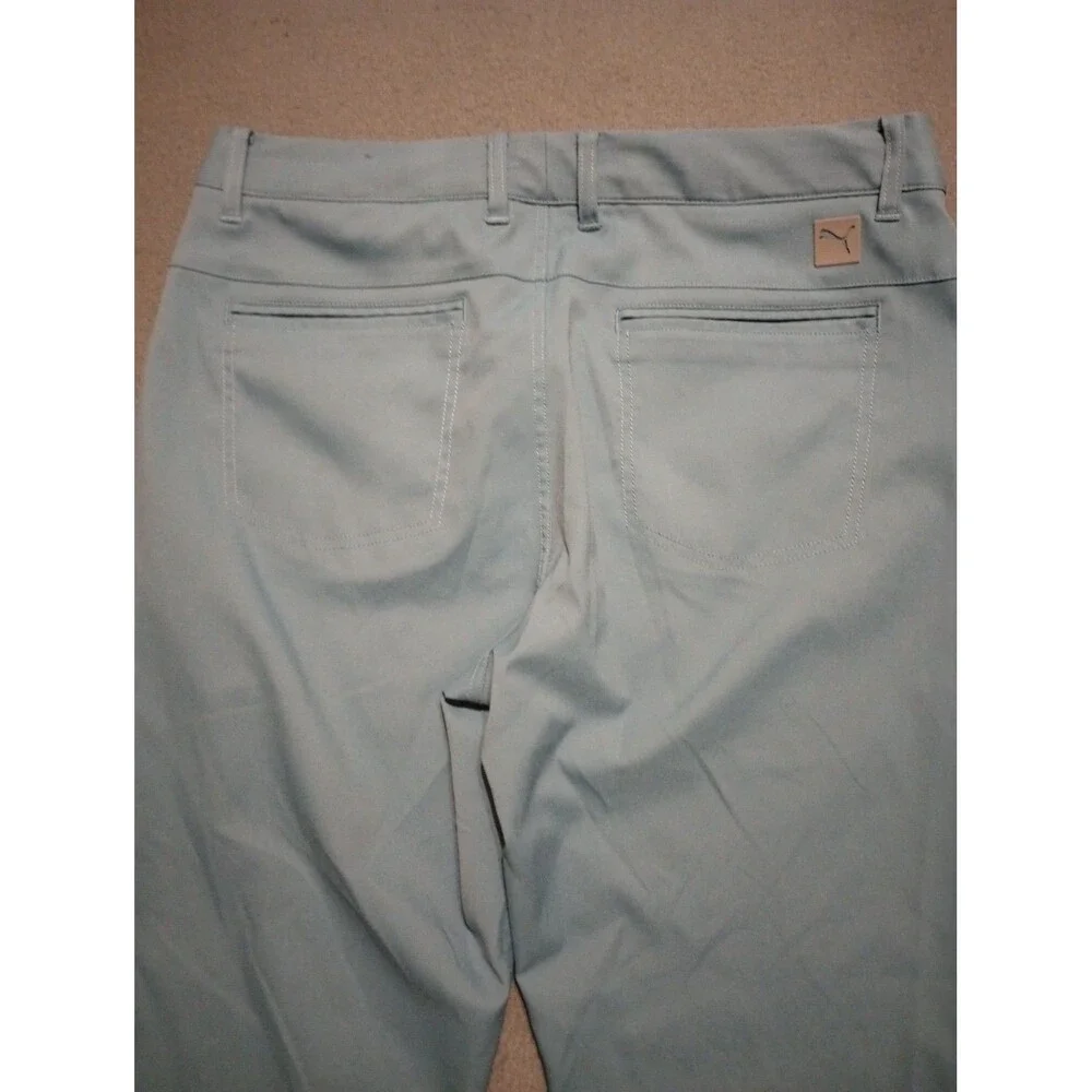 PUMA Pants Mens 32x30 Blue Straight Leg Performance Tech Golf